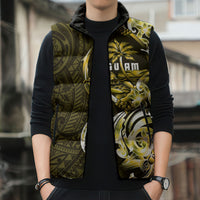 Amariyu Guam Chamorro Sleeveless Puffer Jacket Guahan Seal Tattoo LT14 - Polynesian Pride