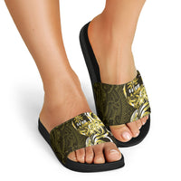 Amariyu Guam Chamorro Slide Sandals Guahan Seal Tattoo LT14 - Polynesian Pride