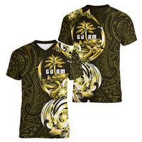 Amariyu Guam Chamorro Women V-Neck T-Shirt Guahan Seal Tattoo LT14 - Polynesian Pride