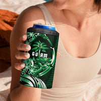 Betde Guam Chamorro 4 in 1 Can Cooler Tumbler Guahan Seal Tattoo LT14 - Polynesian Pride