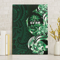 Betde Guam Chamorro Canvas Wall Art Guahan Seal Tattoo LT14 Without Frame Green - Polynesian Pride
