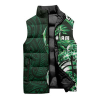 Betde Guam Chamorro Sleeveless Puffer Jacket Guahan Seal Tattoo LT14 - Polynesian Pride