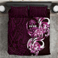 Kulot Di Rosa Guam Chamorro Bedding Set Guahan Seal Tattoo LT14 Pink - Polynesian Pride