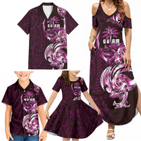 Kulot Di Rosa Guam Chamorro Family Matching Summer Maxi Dress and Hawaiian Shirt Guahan Seal Tattoo LT14 - Polynesian Pride