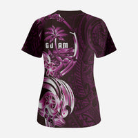 Kulot Di Rosa Guam Chamorro Scrub Top Guahan Seal Tattoo LT14 - Polynesian Pride