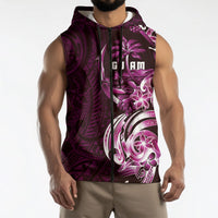Kulot Di Rosa Guam Chamorro Sleeveless Zip Hoodie Guahan Seal Tattoo LT14 - Polynesian Pride