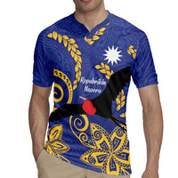 Nauru Angam Day Rugby Jersey Naoero Frigate Bird Polynesian Pattern