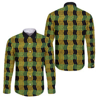 Aloha Hawaii Ilima Maile Lei Family Matching Off The Shoulder Long Sleeve Dress and Hawaiian Shirt Palaka Inspired Hawaiian-plaid Black