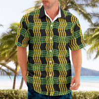 Aloha Hawaii Ilima Maile Lei Hawaiian Shirt Palaka Inspired Hawaiian-plaid Black