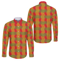 Aloha Hawaii Ilima Maile Lei Family Matching Puletasi and Hawaiian Shirt Palaka Inspired Hawaiian-plaid Red