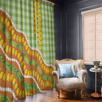 Hawaii Leis Palaka Motifs Window Curtain Pikake Pakalana Maile Ilima Kakau Style