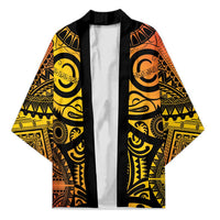 Marquesas Islands Kimono Marquesan Tattoo Yellow Gradient - Polynesian Pride