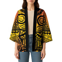 Marquesas Islands Kimono Marquesan Tattoo Yellow Gradient - Polynesian Pride