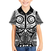 Marquesas Islands Hawaiian Shirt Marquesan Tattoo Black White Color - Polynesian Pride