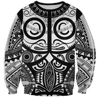 Marquesas Islands Sweatshirt Marquesan Tattoo Black White Color - Polynesian Pride