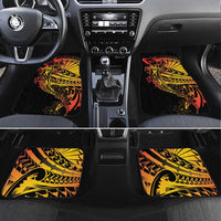 Gradient Marquesas Islands Car Mats Marquesan Matatiki Hammerhead Shark Patutiki - Polynesian Pride
