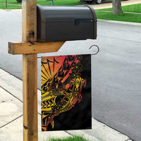 Gradient Marquesas Islands Garden Flag Marquesan Matatiki Hammerhead Shark Patutiki - Polynesian Pride