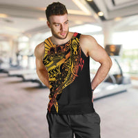 Gradient Marquesas Islands Men Tank Top Marquesan Matatiki Hammerhead Shark Patutiki - Polynesian Pride