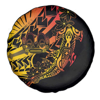Gradient Marquesas Islands Spare Tire Cover Marquesan Matatiki Hammerhead Shark Patutiki - Polynesian Pride