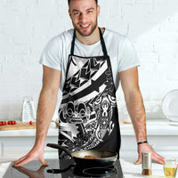 Black White Marquesas Islands Apron Marquesan Matatiki Hammerhead Shark Patutiki - Polynesian Pride