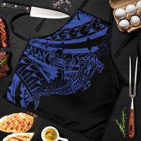 Blue Marquesas Islands Apron Marquesan Matatiki Hammerhead Shark Patutiki - Polynesian Pride