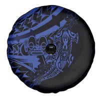 Blue Marquesas Islands Spare Tire Cover Marquesan Matatiki Hammerhead Shark Patutiki - Polynesian Pride