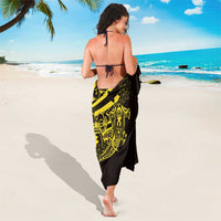 Yellow Marquesas Islands Sarong Marquesan Matatiki Hammerhead Shark Patutiki - Polynesian Pride