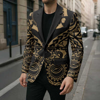 Austral Islands Blazer Tuhaa Pae Penu Stars Necklace Gold - Polynesian Pride