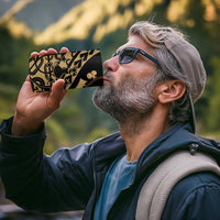 Austral Islands 4 in 1 Can Cooler Tumbler Tuhaa Pae Penu Stars Necklace Gold - Polynesian Pride