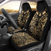 Austral Islands Car Seat Cover Tuhaa Pae Penu Stars Necklace Gold - Polynesian Pride