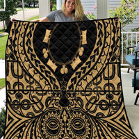 Austral Islands Quilt Tuhaa Pae Penu Stars Necklace Gold - Polynesian Pride