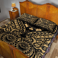 Austral Islands Quilt Bed Set Tuhaa Pae Penu Stars Necklace Gold - Polynesian Pride