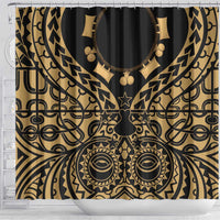 Austral Islands Shower Curtain Tuhaa Pae Penu Stars Necklace Gold - Polynesian Pride