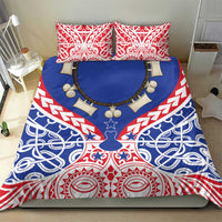 Austral Islands Bedding Set Tuhaa Pae Penu Stars Necklace Red - Polynesian Pride