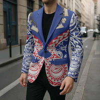 Austral Islands Blazer Tuhaa Pae Penu Stars Necklace Red - Polynesian Pride