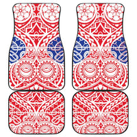 Austral Islands Car Mats Tuhaa Pae Penu Stars Necklace Red - Polynesian Pride
