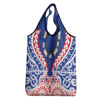 Austral Islands Grocery Bag Tuhaa Pae Penu Stars Necklace Red - Polynesian Pride