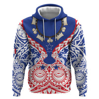 Austral Islands Hoodie Tuhaa Pae Penu Stars Necklace Red - Polynesian Pride