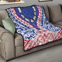 Austral Islands Quilt Tuhaa Pae Penu Stars Necklace Red - Polynesian Pride