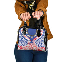 Austral Islands Shoulder Handbag Tuhaa Pae Penu Stars Necklace Red - Polynesian Pride