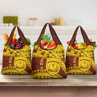 Personalised Samoa College Grocery Bag Samoan Pattern