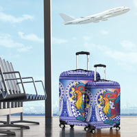 Philippines Luggage Cover Filipino Sarimanok With Polynesian Tattoo LT14 - Polynesian Pride
