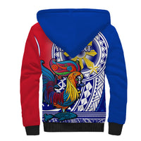Personalised Philippines Sherpa Hoodie Filipino Sarimanok With Polynesian Tattoo LT14 - Polynesian Pride