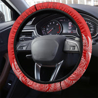 New Zealand Waitangi Day Steering Wheel Cover NZ Maori Tui Bird With Kowhai Flowers LT14 - Polynesian Pride