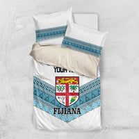 Custom Fiji Tapa Rugby 2025 Bedding Set Go Champions Fijiana