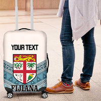 Custom Fiji Tapa Rugby 2025 Luggage Cover Go Champions Fijiana