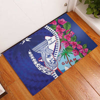 Biba Guam Liberation Day Rubber Doormat Tano y Chamoru Latte Stone Blue