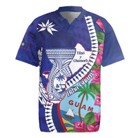 Biba Guam Liberation Day Rugby Jersey Tano y Chamoru Latte Stone Blue