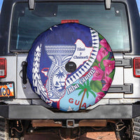 Biba Guam Liberation Day Spare Tire Cover Tano y Chamoru Latte Stone Blue