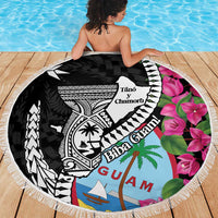Biba Guam Liberation Day Beach Blanket Tano y Chamoru Latte Stone Black